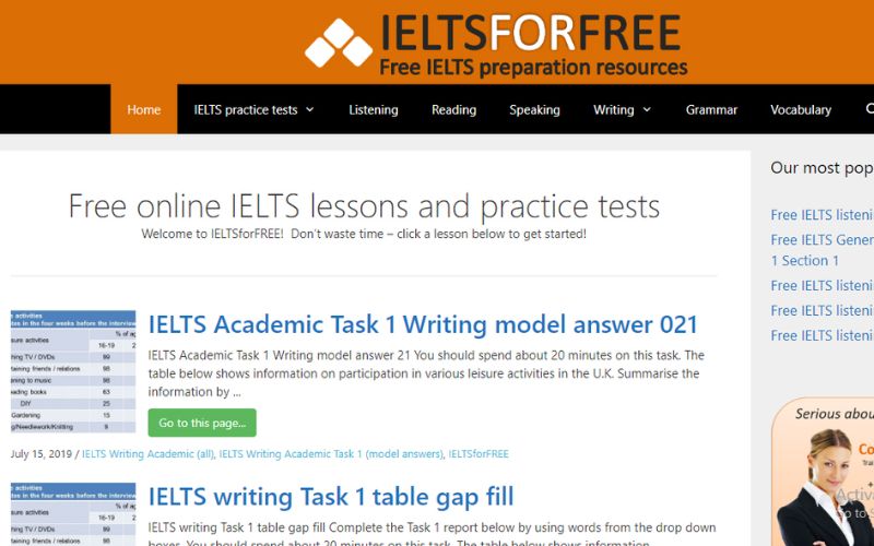 IELTS For Free