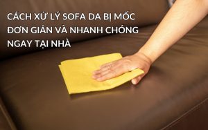 sofa da bị mốc