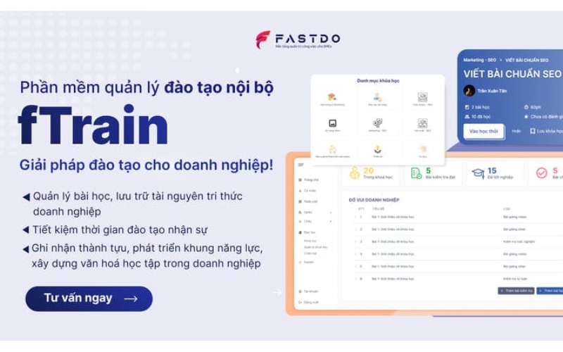 phần mềm quản lý đào tạo fTrain
