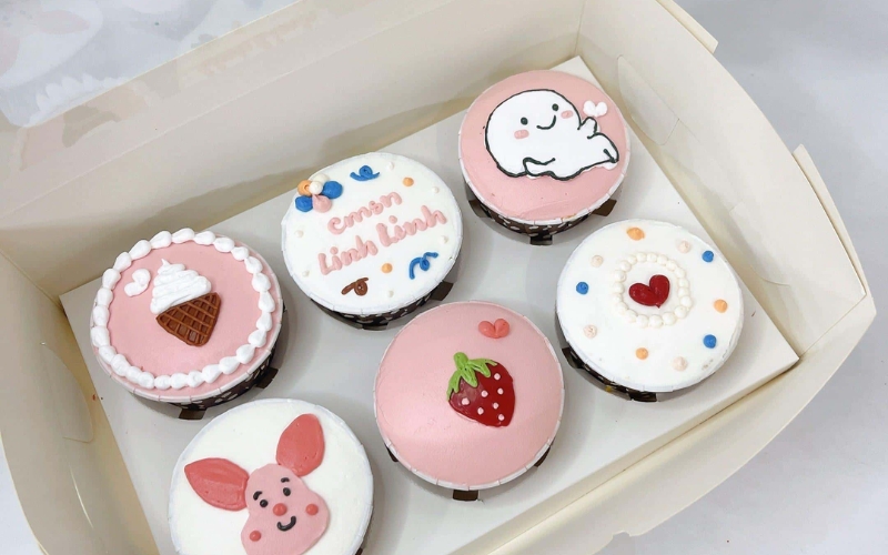cupcake nhỏ gọn sinh nhật