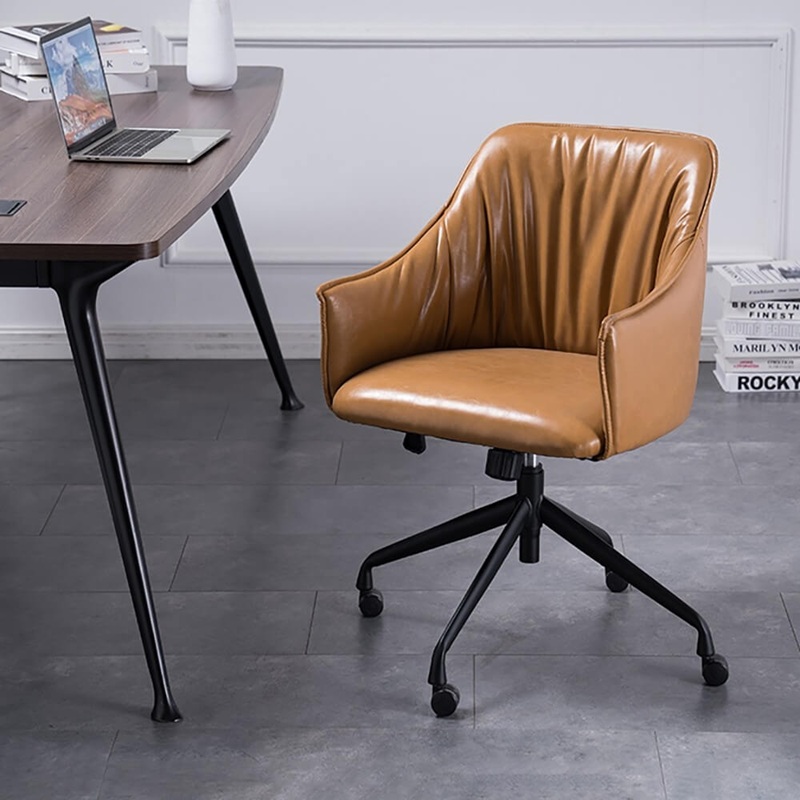 quan sát về mặt da ghế văn phòng