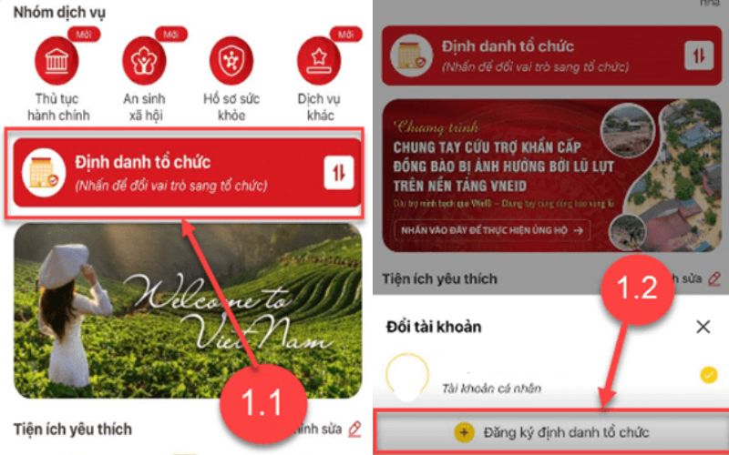 Đăng ký mã định danh doanh nghiệp qua VNeID