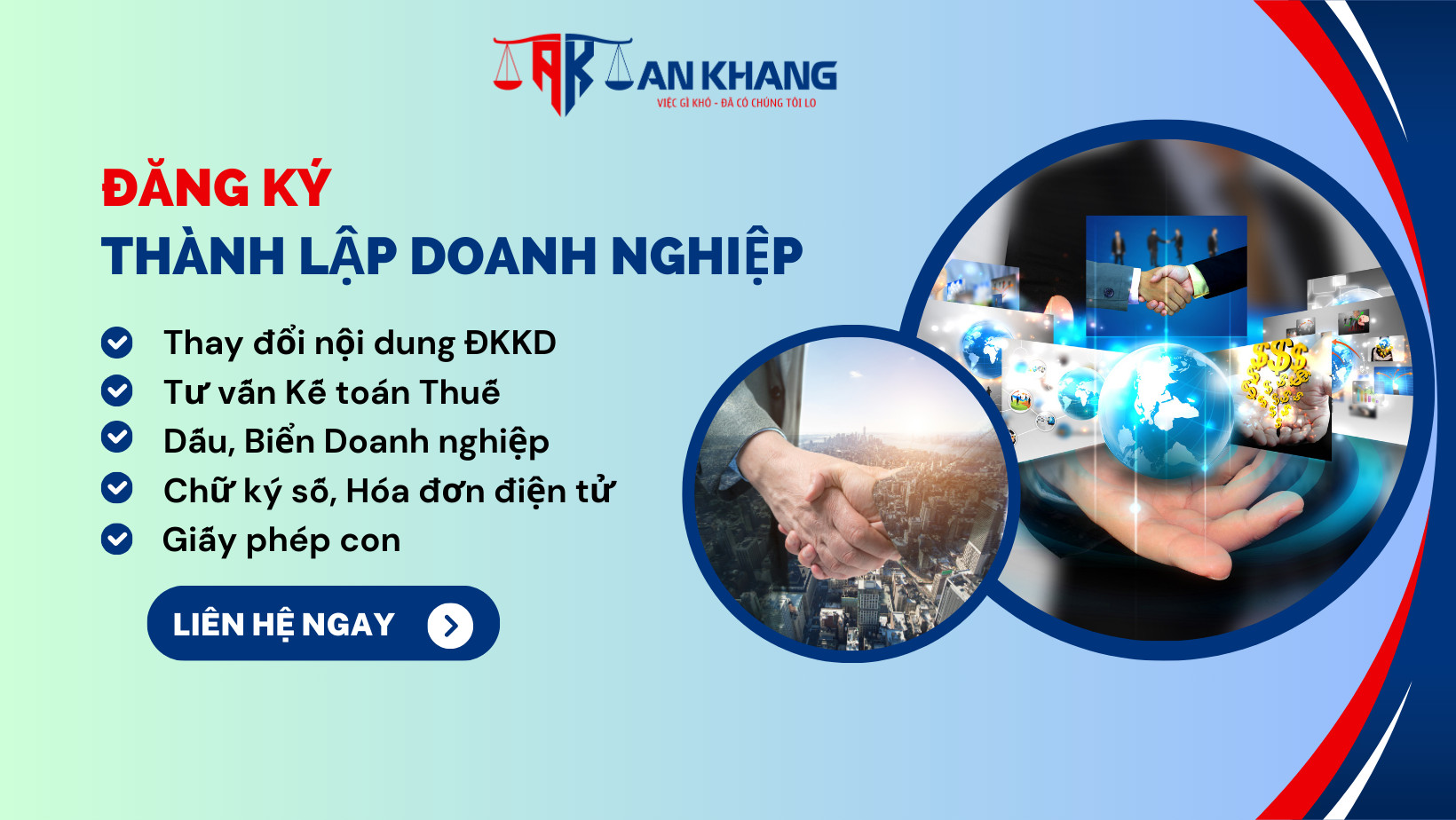 Dịch vụ đăng ký thành lập doanh nghiệp tại Luật An Khang