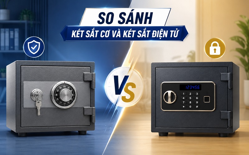 So sánh két sắt cơ và két sắt điện tử